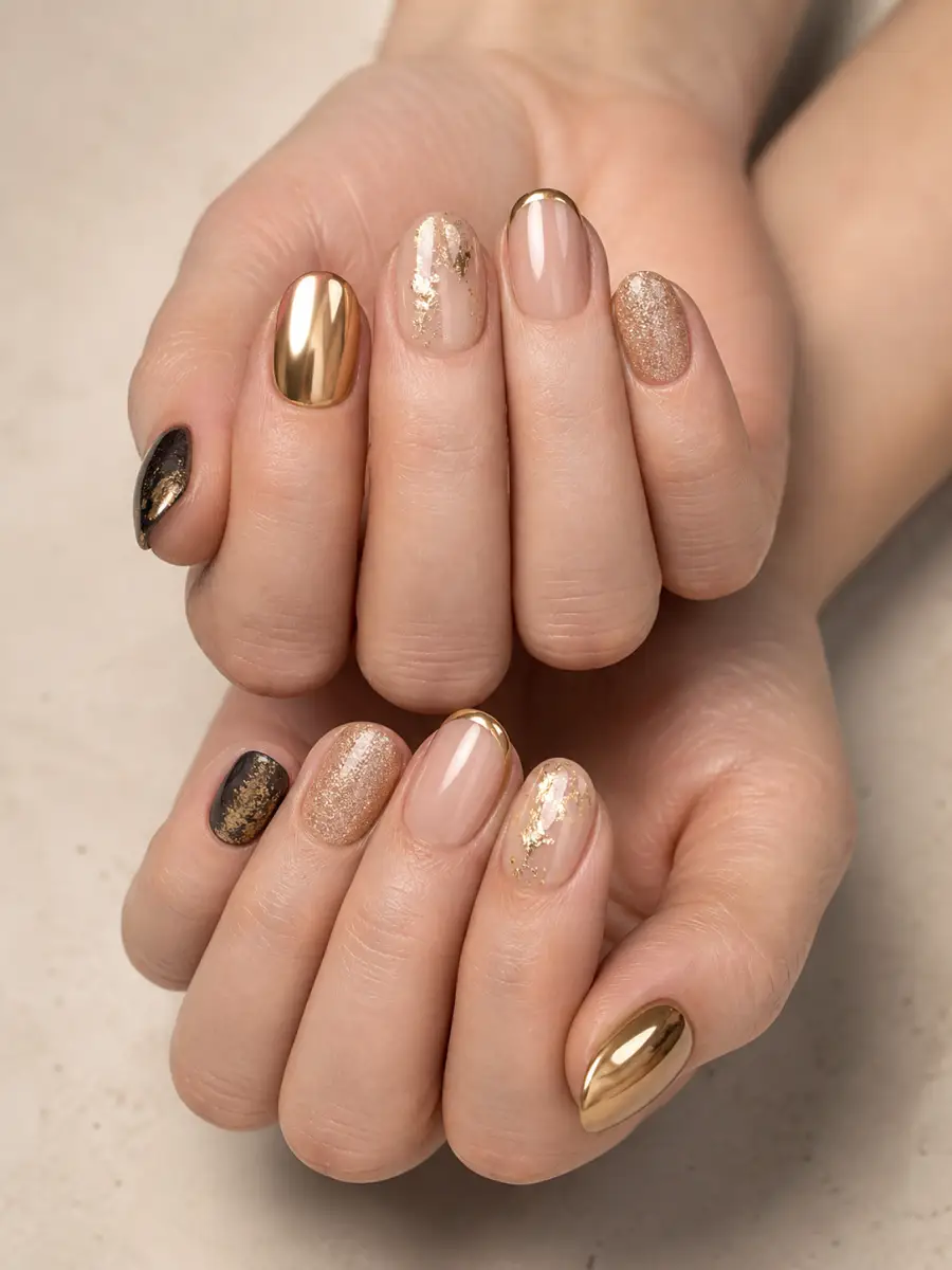 Gold Nails