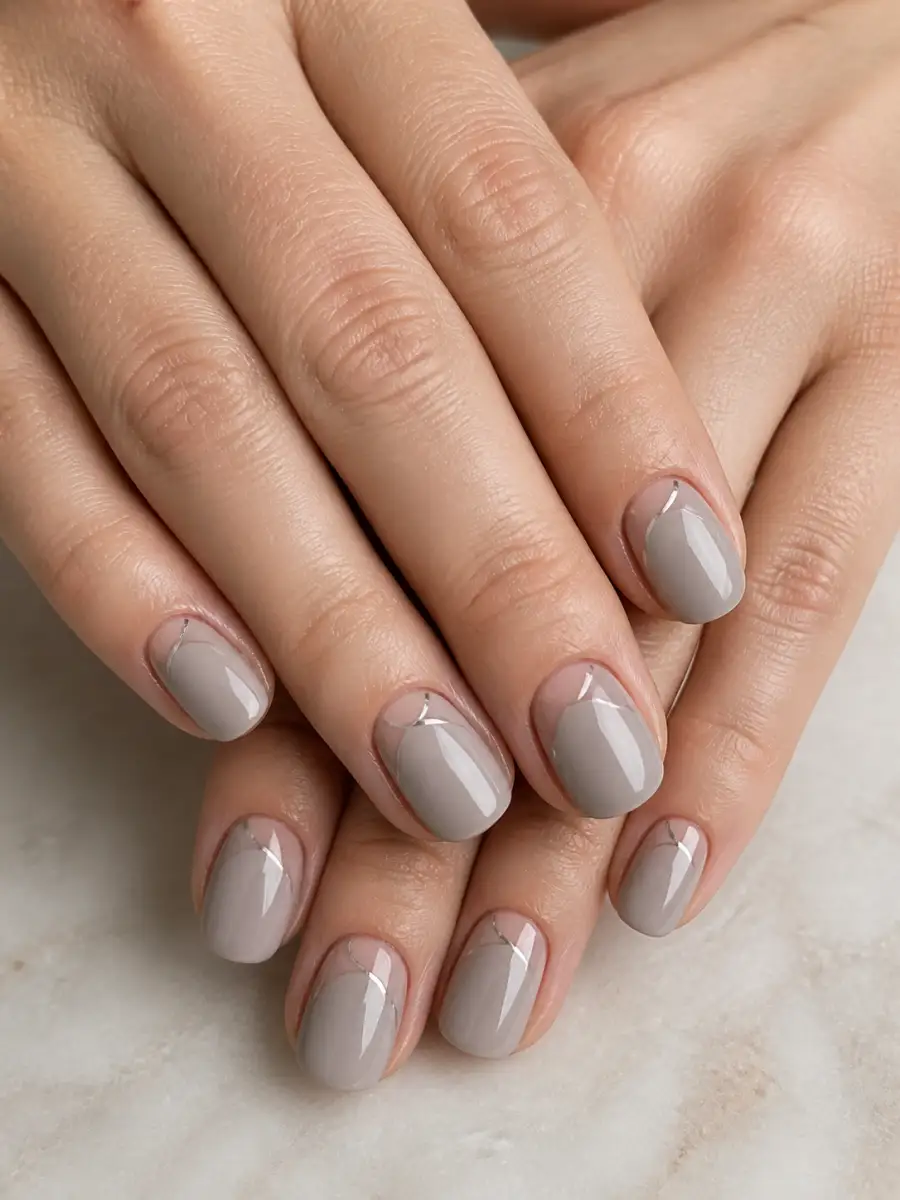 Dove Gray Nails: greige grey, dove gray