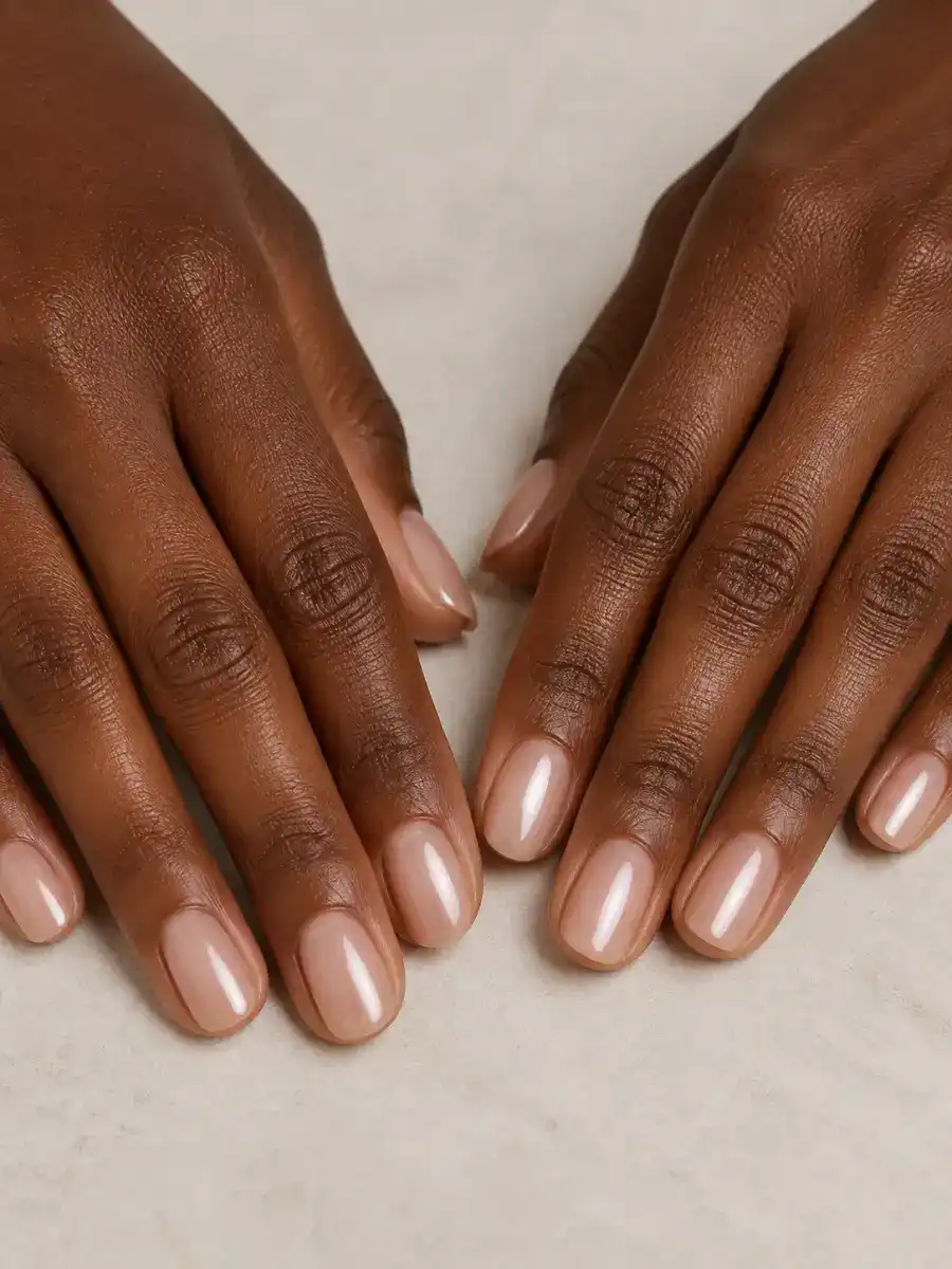Pearl Glaze Natural Nails: sheer nude, natural finish, pearl glaze natural