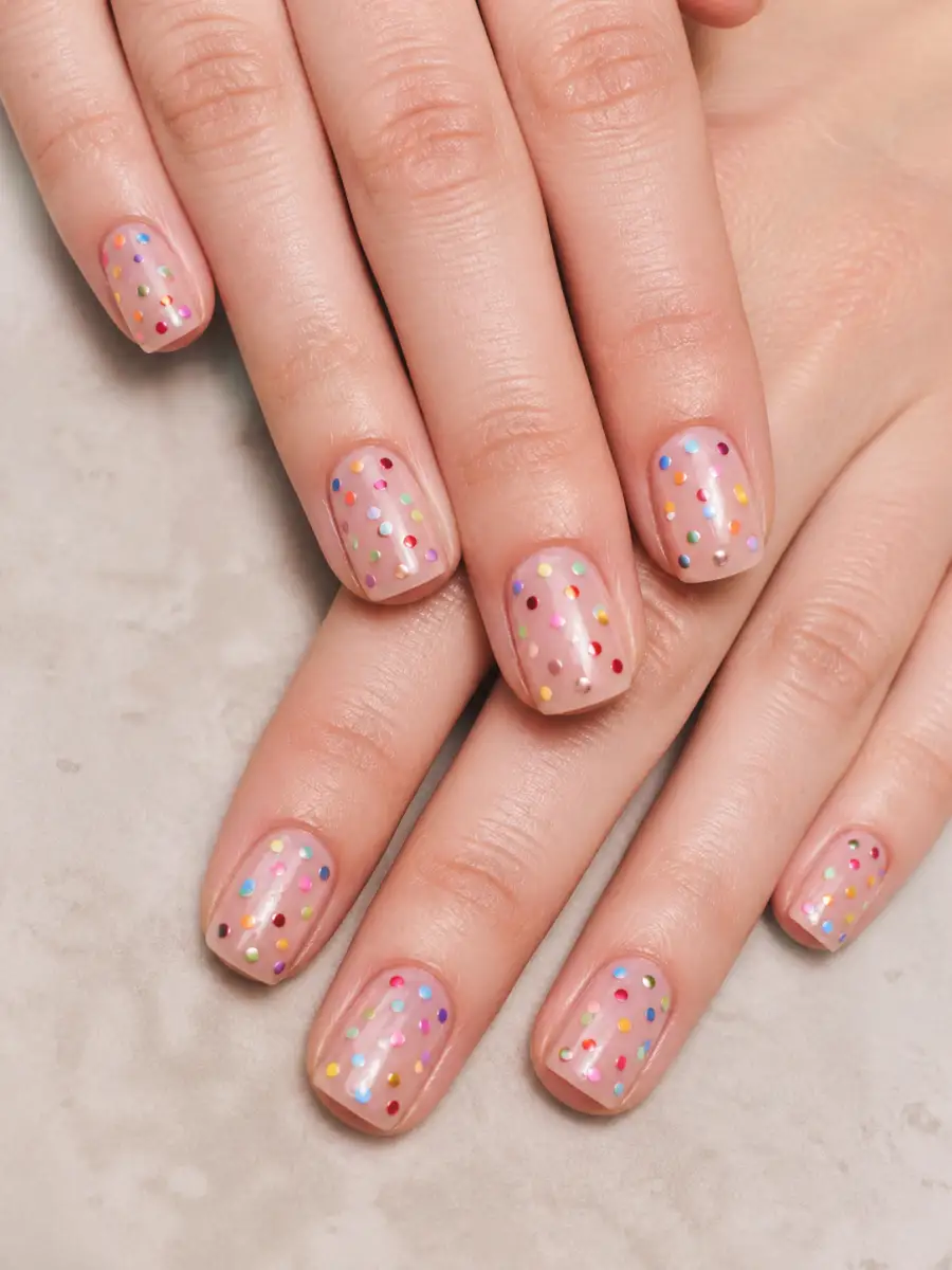 Colourful Confetti Dots: square, polka dots, colourful confetti dots